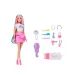 Barbie: Păpușă cu Păr Strălucitor de Curcubeu cu accesorii - Mattel