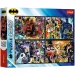 Batman Eroii și răufăcătorii din Gotham, puzzle de 4x250 piese - Trefl