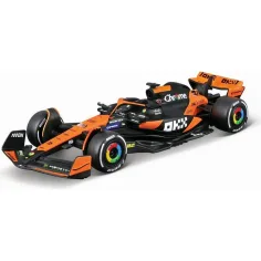 Bburago: McLaren MCL38 Miami Grand Prix 2024 mașină de Formula 1 model auto din metal 1/43 (Oscar Piastri #81) imaginea 2