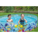Bestway: Fill N Fun™ Odyssey piscină pentru bălăcit cu pereți rigizi, model marin Ø 244 x 46 cm