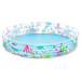 Bestway: Piscină transparentă cu trei inele, cu imprimeu acvatic, 183 x 33 cm