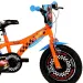 Bicicletă pentru copii Hot Wheels 14” cu suport pentru sticlă și roți ajutătoare, culoare portocaliu-negru – bicicletă Dino Bikes