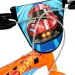Bicicletă pentru copii Hot Wheels 16” cu suport pentru sticlă și roți ajutătoare, în culorile portocaliu-negru – bicicletă Dino Bikes