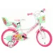 Bicicletă pentru copii Paw Patrol Skye 14” cu coș și scaun pentru păpuși, culoare roz-mentă – bicicletă Dino Bikes