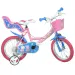 Bicicletă pentru copii Peppa Pig roz, mărimea 14 - bicicletă Dino Bikes