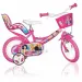 Bicicletă pentru copii Princess roz, mărimea 12 - bicicletă Dino Bikes
