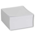 Bloc notes pătrat 8,5 x 8,5 x 4 cm, 500 file albe, lipite