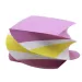 Blocnotes colorat răsucit 8,5x8,5x6cm