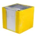 Blocnotes în suport galben lămâie, 750 de file, 9x9x9 cm