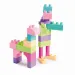 Blocuri pentru copii în culori pastelate, set de 50 de piese - Wader