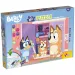 Bluey 2 în 1 puzzle de 60 piese și carte de colorat 50x35cm - Lisciani