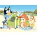 Bluey în vacanță 2 în 1 puzzle eco maxi cu 24 de piese și carte de colorat 70x50cm - Lisciani