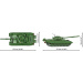 COBI: Armed Forces T-72 (Germania de Est/URSS) set de construcție pentru tanc (2625)