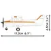 COBI: Avion de construcție Cessna 172 Skyhawk portocaliu-alb (26623)