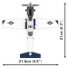 COBI: Set de construcție Beechcraft T-6 Texan II albastru-alb (26624)