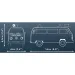 COBI: Set de construcție Volkswagen T2b Mașină de Pompieri (24622)
