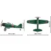 COBI: Set de construcție avion de vânătoare Mitsubishi A6M2 „Zero” (5861)