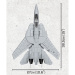 COBI: Top Gun F-14A Tomcat™ set de construcție (5811A)