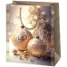 Cardex: Pungă cadou mare cu decorațiuni aurii, 26x13x33cm