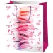Cardex: Pungă cadou mare exclusivistă cu model de macarons 26x13x33cm