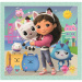 Casa de păpuși Gabi - puzzle Super Color 3x48 piese - Clementoni