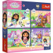 Casa de păpuși Gabi, 4x88 piese, premium plus, puzzle pentru copii cu poster - Trefl