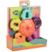 Colorat, vesel, 2 în 1, bebeluș masticator și zornăitor.