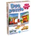 DUO Puzzle cu masini - D- Toys 