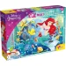 Disney Ariel 2 în 1 puzzle maxi cu 60 de piese și carte de colorat 70x50cm - Lisciani