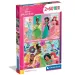 Disney+Prințese 2x60 piese Supercolor puzzle - Clementoni