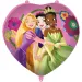 Disney+Prințese: Balon folie în formă de inimă 46cm