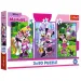 Disney: Puzzle Minnie Mouse și prietenii săi 3x80 bucăți - Trefl