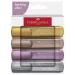 Faber-Castell: 1546 Set de 4 markere evidențiatoare metalice