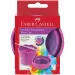 Faber-Castell: Click and Go pahar pentru pensule, roz marmorat