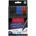 Faber-Castell: Set de 10 markere GRIP cu vârf de 0,4mm în 4 culori diferite