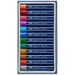Faber-Castell: Set de 12 creioane pastel cu ulei, culori metalice