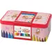 Faber Castell: Set de carioci Connector, 33 bucăți, în cutie metalică cu model balerină