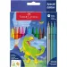 Faber-Castell: Set de carioci cu dinozauri, 10+3 bucăți