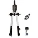 Faber-Castell: Set de compas cu reglare rapidă – 3 piese, culoare argintie, cu adaptor universal