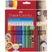 Faber-Castell: Set de creioane colorate GRIP, pachet de 24 bucăți cu 6 creioane de culoarea pielii
