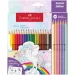 Faber-Castell: Set de creioane colorate cu castel, pachet de 18+6 bucăți