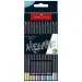 Faber-Castell: Set de creioane colorate ediția Black, metalizate, 12 bucăți