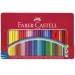 Faber-Castell: set de creioane colorate Grip în cutie metalică, 48 bucăți