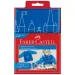 Faber-Castell: șorț de pictură pentru copii, culoare albastră