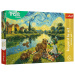 Familia Treflik: Hrănirea capibarei, puzzle de 100 de piese – Trefl