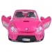 Fashion Sport Car: Set de mașină sport roz cu lumină și sunet, cu elicopter.