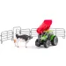 Faunica: Set de joacă tractor cu taur - Woodyland