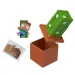 Figurină surpriză Minecraft într-un recipient de depozitare - Cactus - Mattel