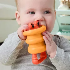 Fisher-Price: Jucărie de dentiție „Prieten de mare” - Rac - Mattel imaginea 3