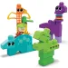 Fisher-Price: Set de jucării de construit dinozauri, 24 de piese - Mega Bloks